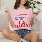 Custom Marine Mom Shirt – Personalized Semper Fi T-Shirt | Proud U.S. Marine Family Gift | Comfort Colors 1717