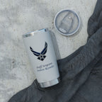Custom U.S. Air Force 20oz Tumbler – Personalized Military Cup with Name, Rank & Unit (3 Colors)