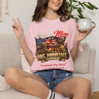 Custom Marine Mom Graphic Shirt – Personalized U.S. Marine Corps Tee | Proud Military Mom Gift | Comfort Colors 1717