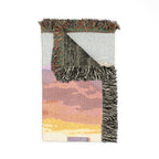 Statue of Liberty Woven Blanket – Patriotic NYC Skyline Cotton Throw (3 Sizes)