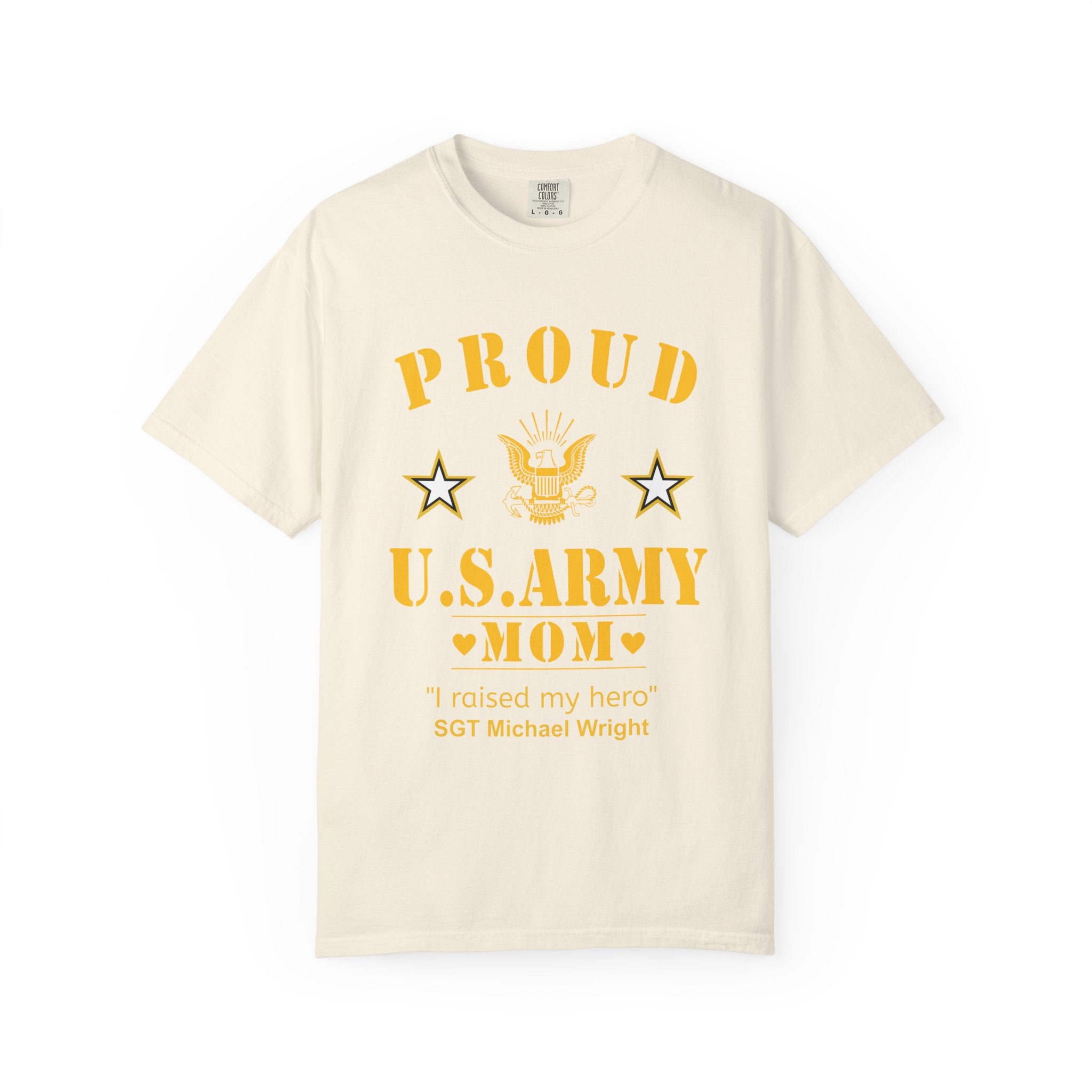 Classic Army Mom Shirt – Personalized Proud U.S. Army Mom Comfort Colors Tee