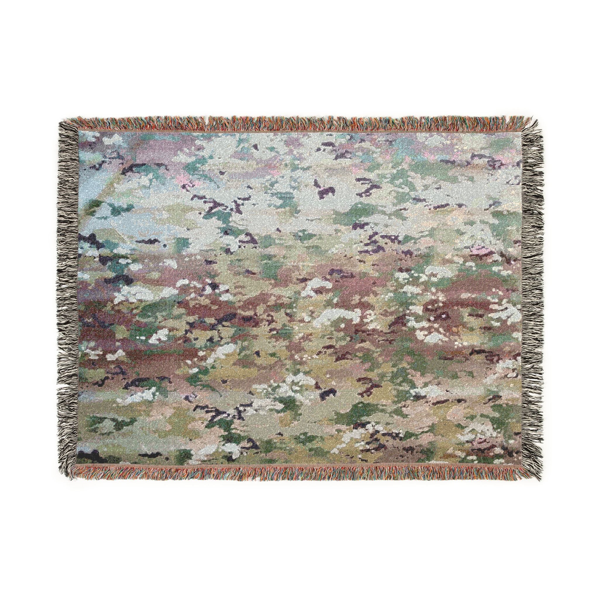 OCP Camouflage Military Woven Blanket – Army, Air Force & Space Force Inspired Throw