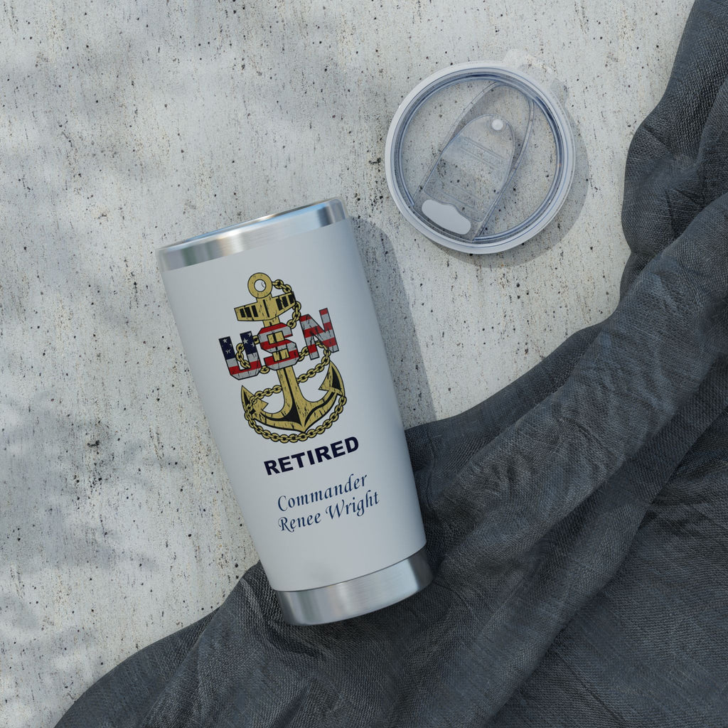 USN Anchor 20oz Tumbler — US Navy Seal Travel Mug