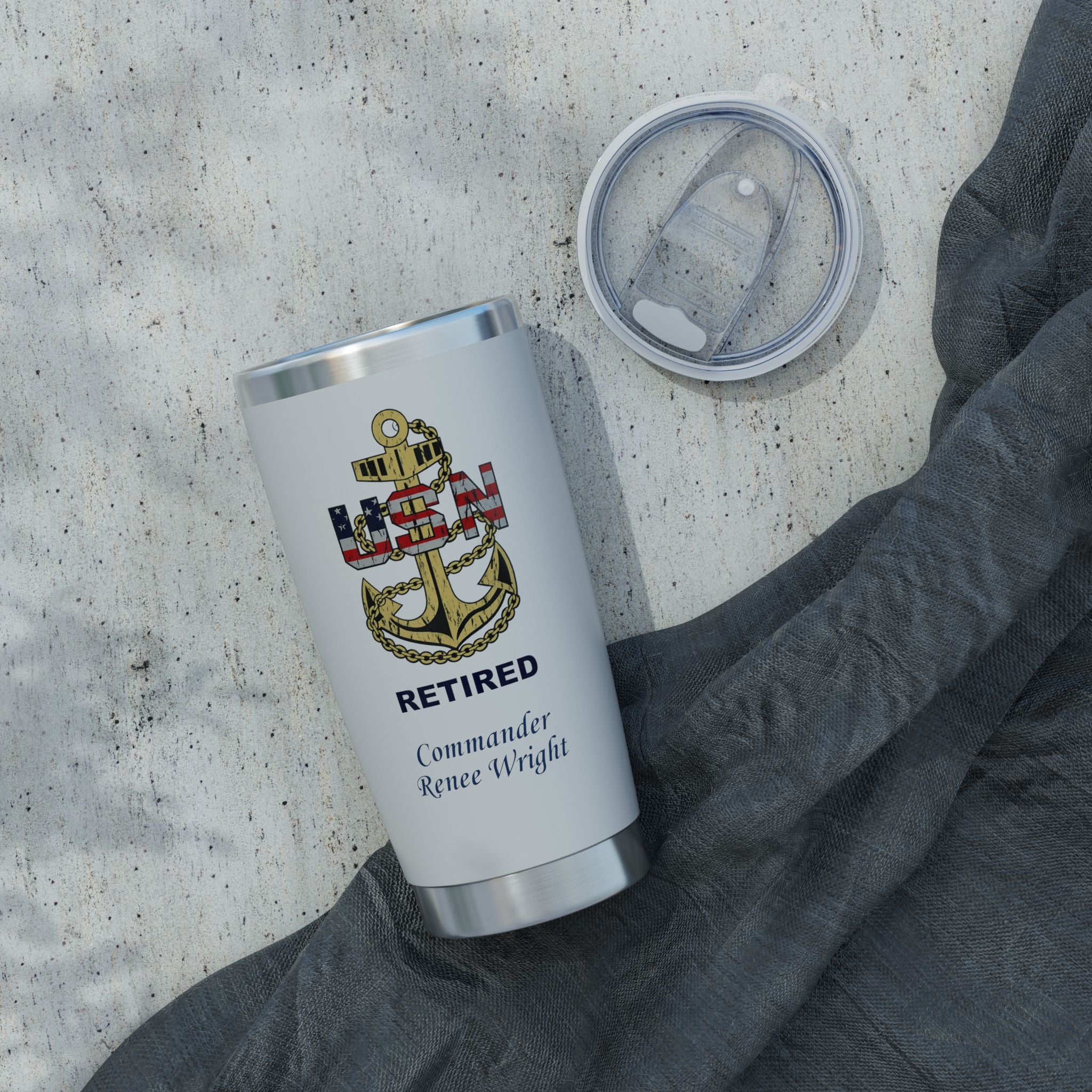 USN Anchor 20oz Tumbler — US Navy Seal Travel Mug