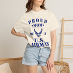 Proud Airman Mom Shirt – Personalized U.S. Air Force Mom Tee with Rank, Name & Message | Comfort Colors