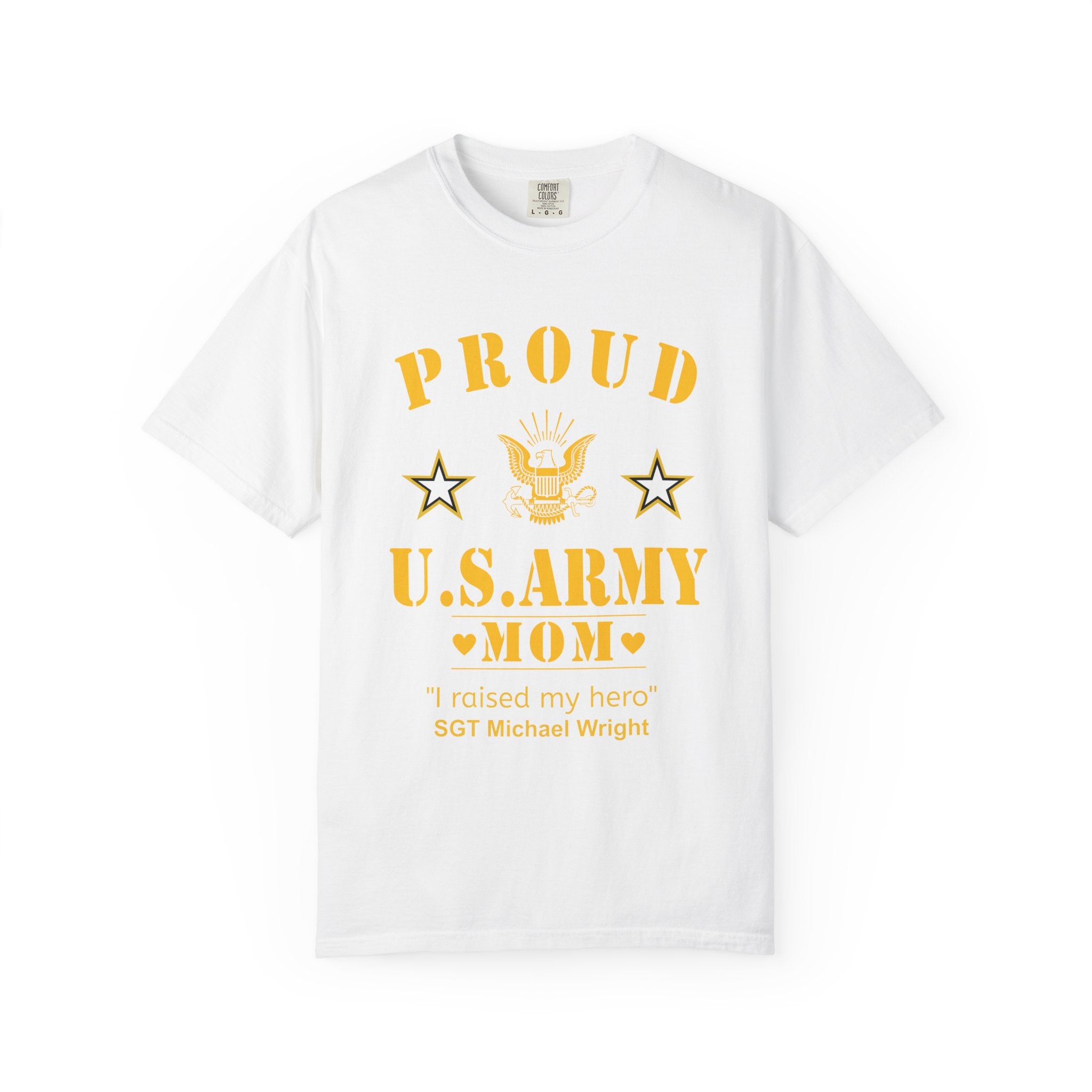 Classic Army Mom Shirt – Personalized Proud U.S. Army Mom Comfort Colors Tee
