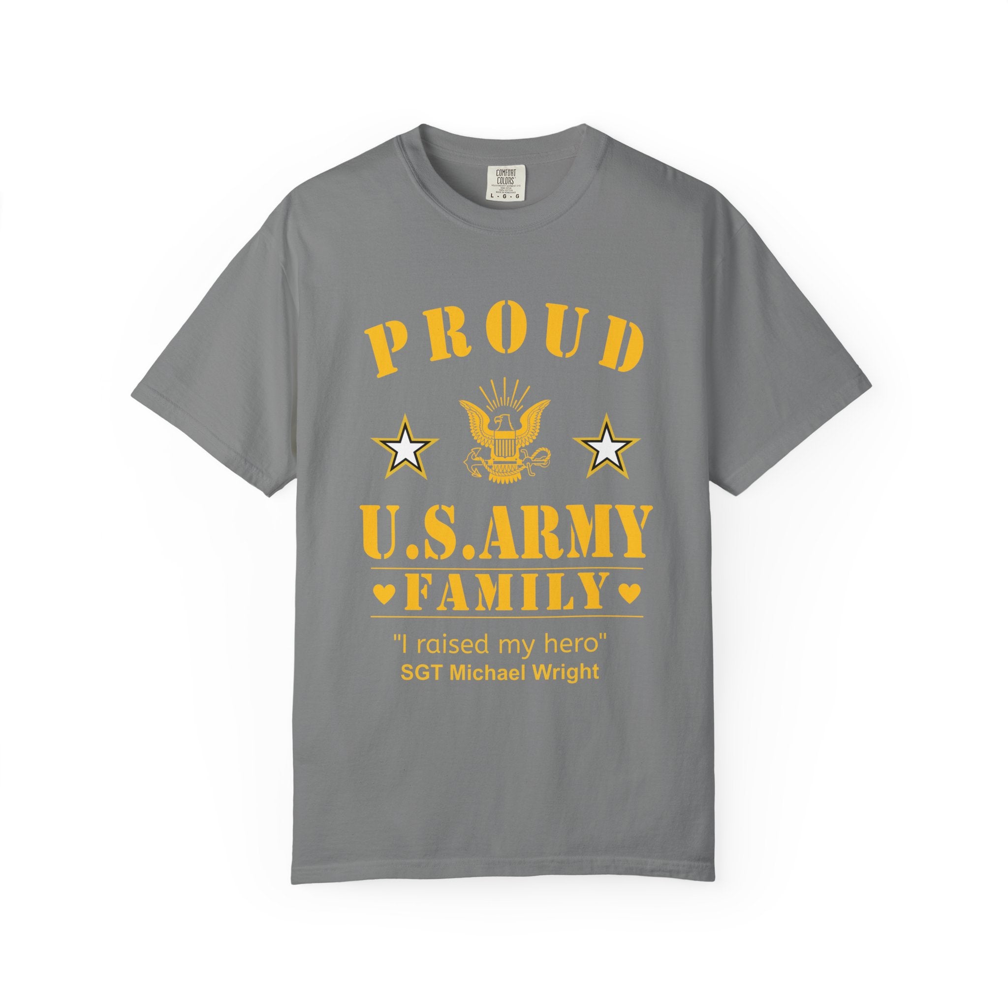 Custom Army Family Shirt – Personalized Proud U.S. Army Family Comfort Colors Tee