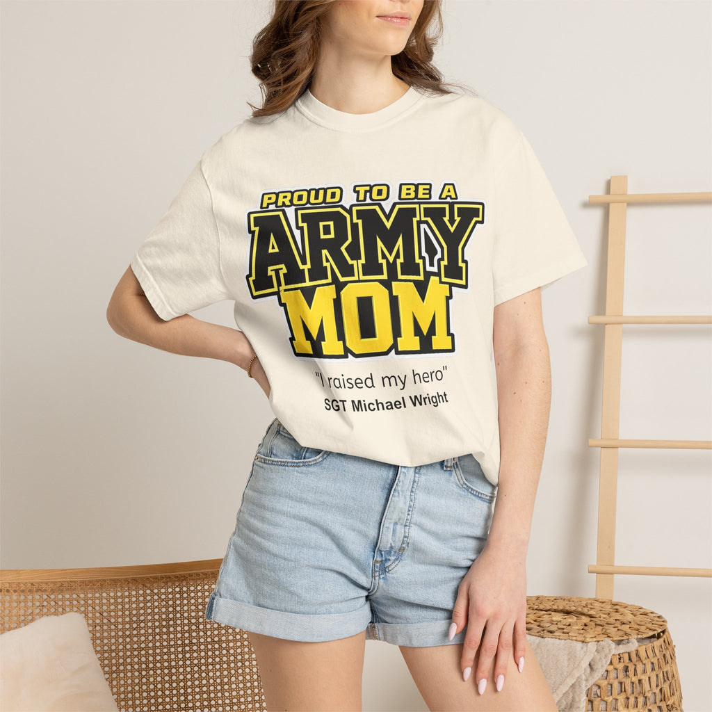 Custom Army Mom Shirt – Personalized Proud Army Mom Comfort Colors 1717 T-Shirt