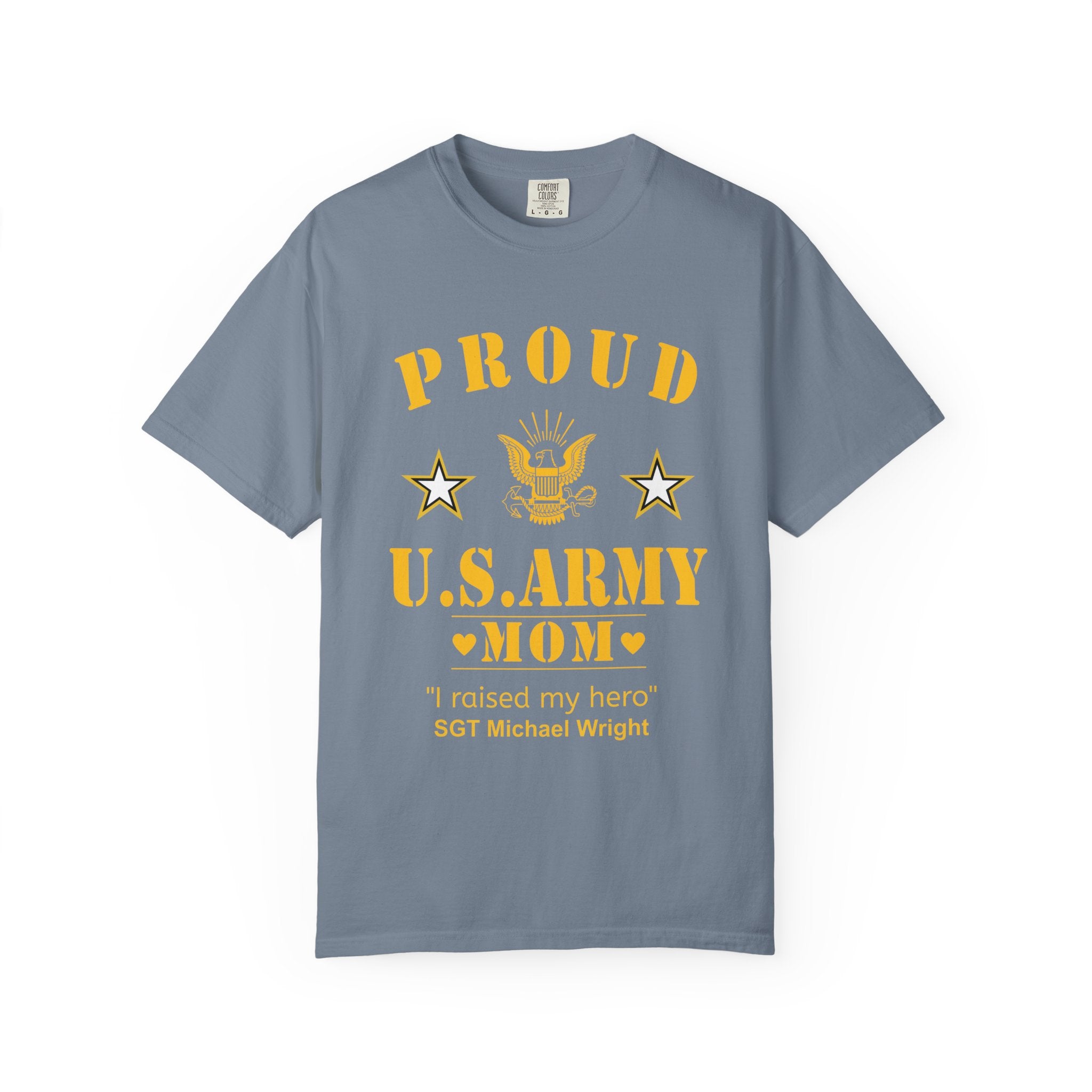 Classic Army Mom Shirt – Personalized Proud U.S. Army Mom Comfort Colors Tee