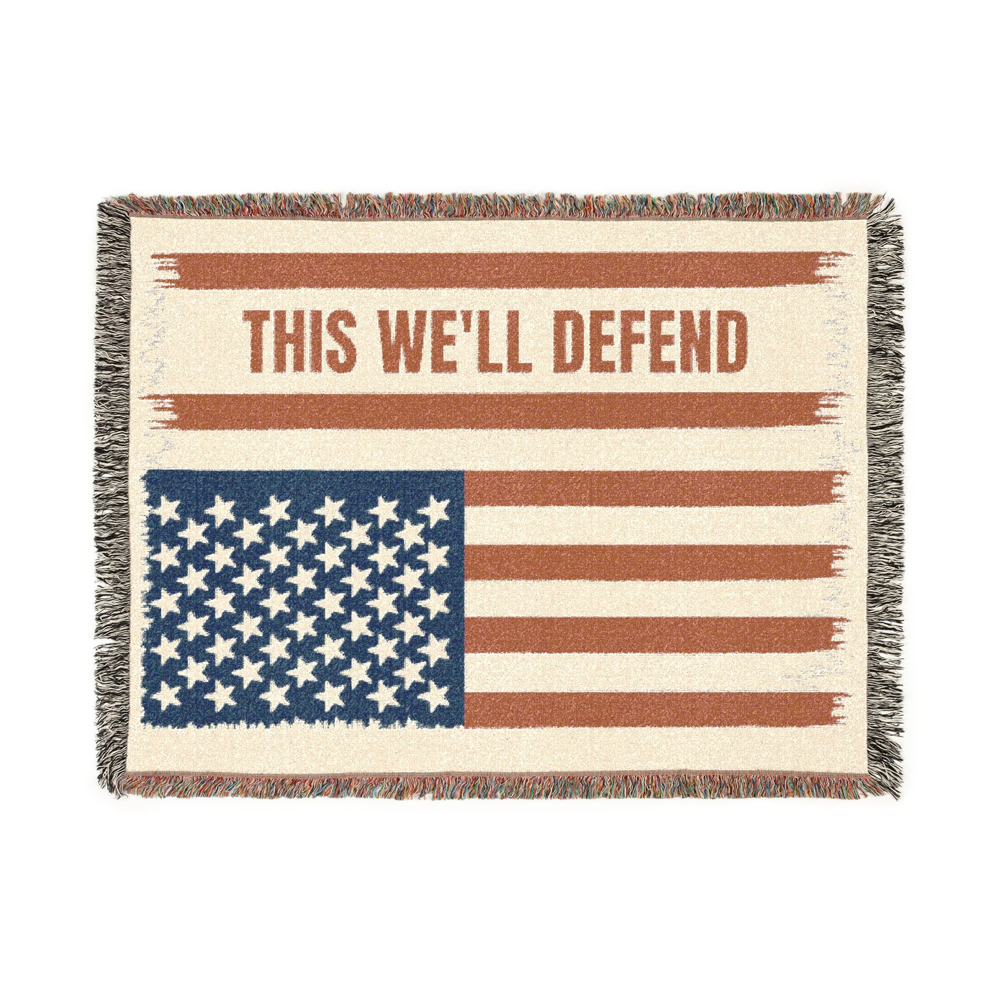 U.S. Army Personalized Woven Blanket – Patriotic American Flag Throw