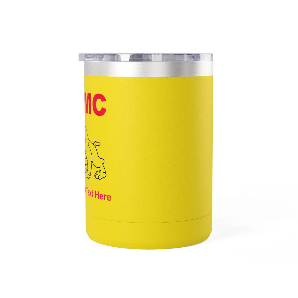 Personalized U.S. Marine Corps Bulldog 15oz Travel Mug Tumbler – Custom USMC Coffee Mug with Name, Rank or Message – Military Gift for Marines & Veterans