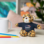 Custom U.S. Army Stuffed Animal with Personalized T-Shirt – 6 Plush Options, 5 Shirt Colors