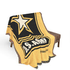 Personalized U.S. Army Woven Blanket – Custom Military Gift with Rank, Name, Unit – Veteran & Active Duty Gift (3 Sizes, 14 Colors)