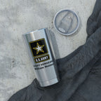 Custom U.S. Army 20oz Tumbler – Personalized Military Travel Mug with Rank, Name or Message