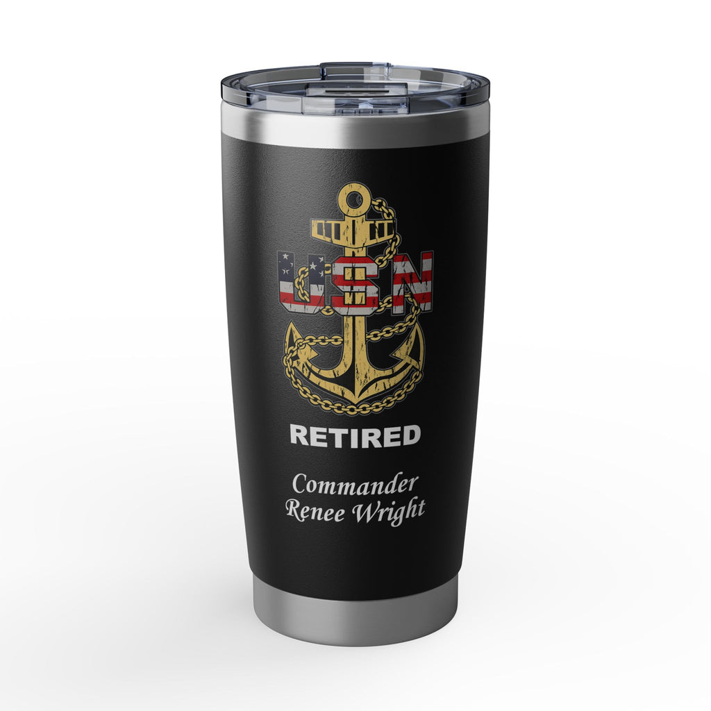 USN Anchor 20oz Tumbler — US Navy Seal Travel Mug