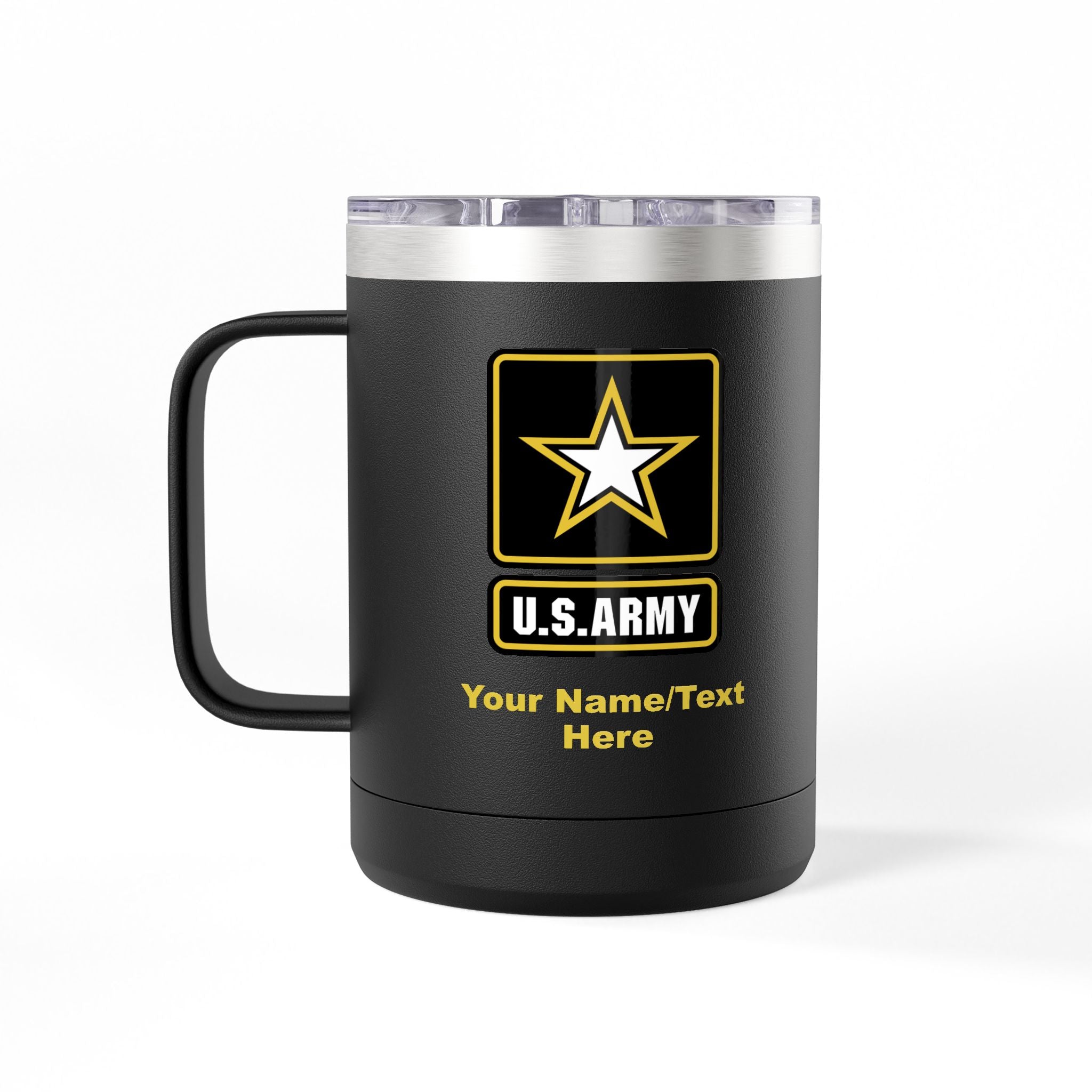 Army Logo Personalized  Insulated 15oz Travel Mug Tumbler