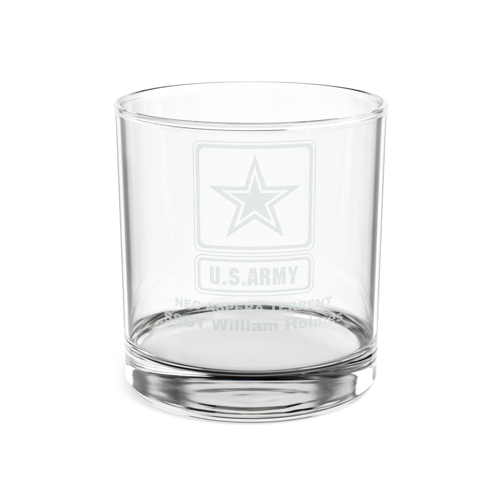 U.S. Army Personalized Whiskey Glass, 10.5oz (Engraving)
