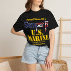Custom Marine Mom Gold Shirt – Personalized Semper Fi USMC T-Shirt | Proud Military Mom Gift | Comfort Colors 1717