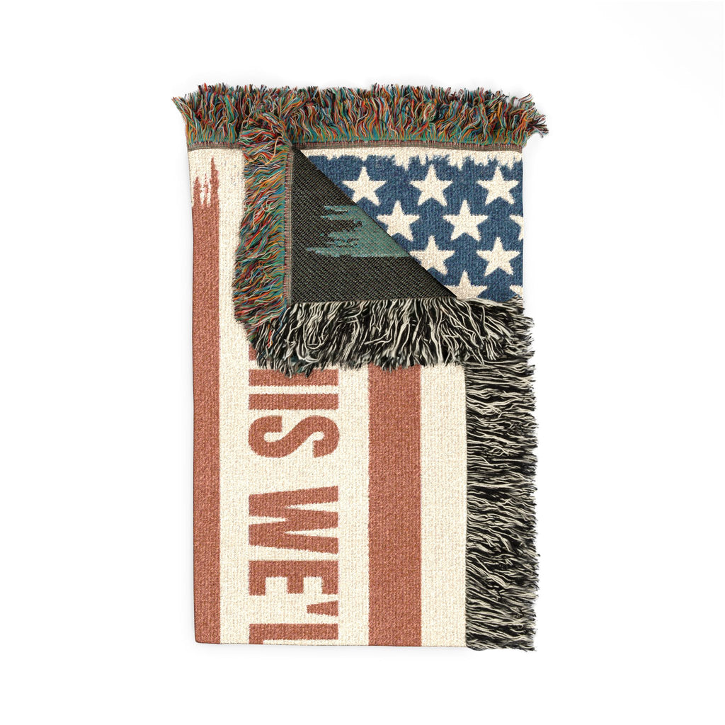 U.S. Army Personalized Woven Blanket – Patriotic American Flag Throw