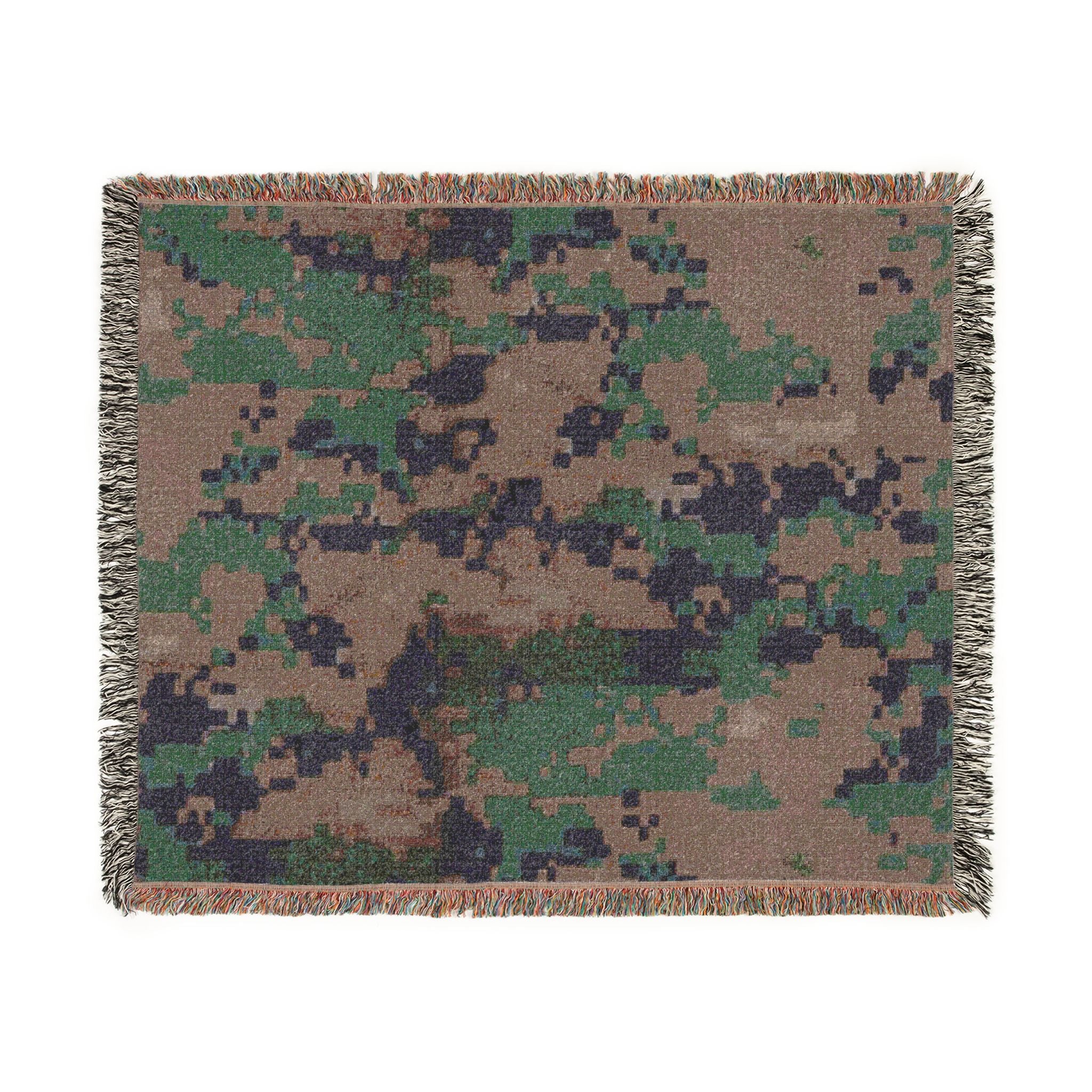 U.S. Marine Corps MARPAT Camouflage Woven Blanket – Military Camouflage Throw – USMC / Navy Inspired