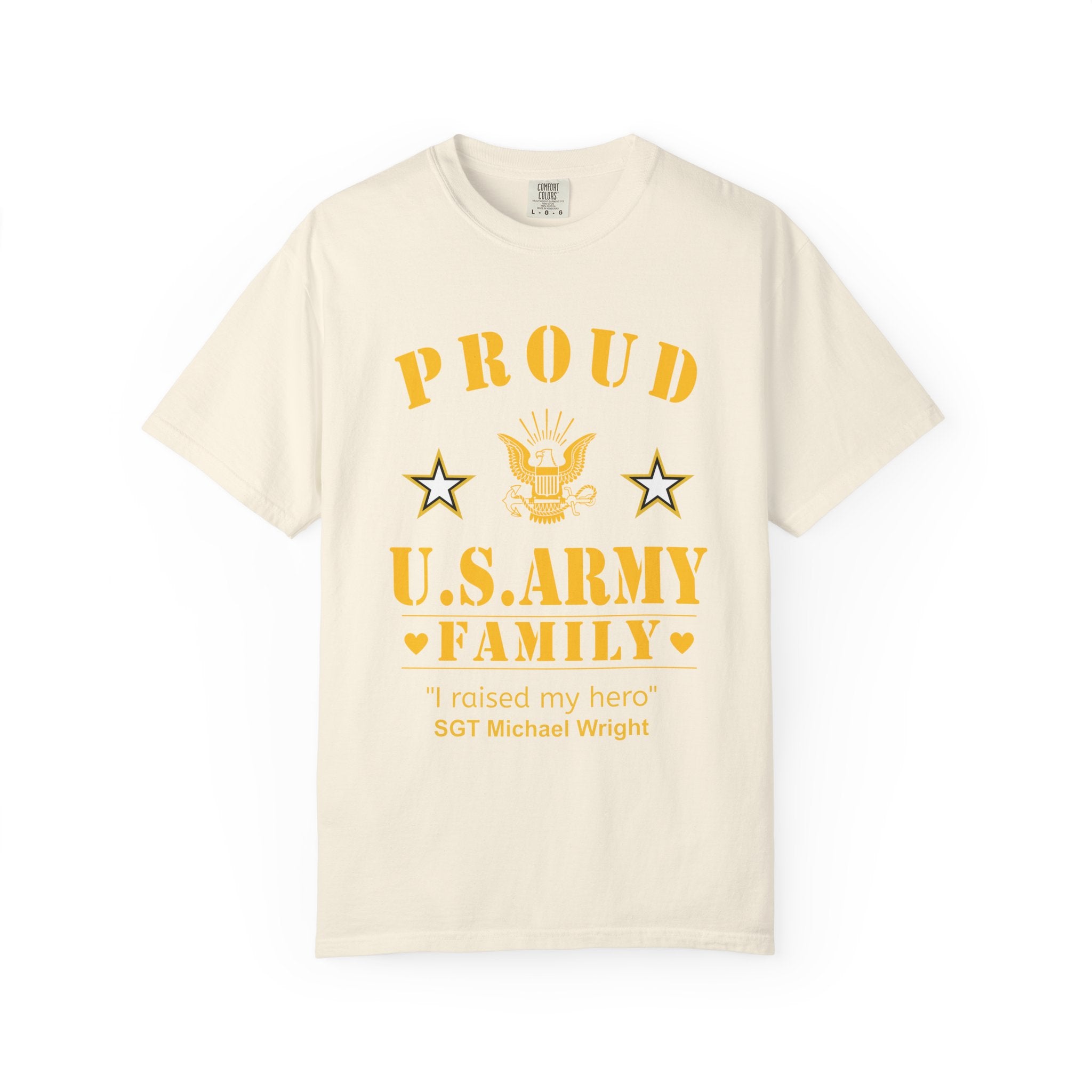 Custom Army Family Shirt – Personalized Proud U.S. Army Family Comfort Colors Tee