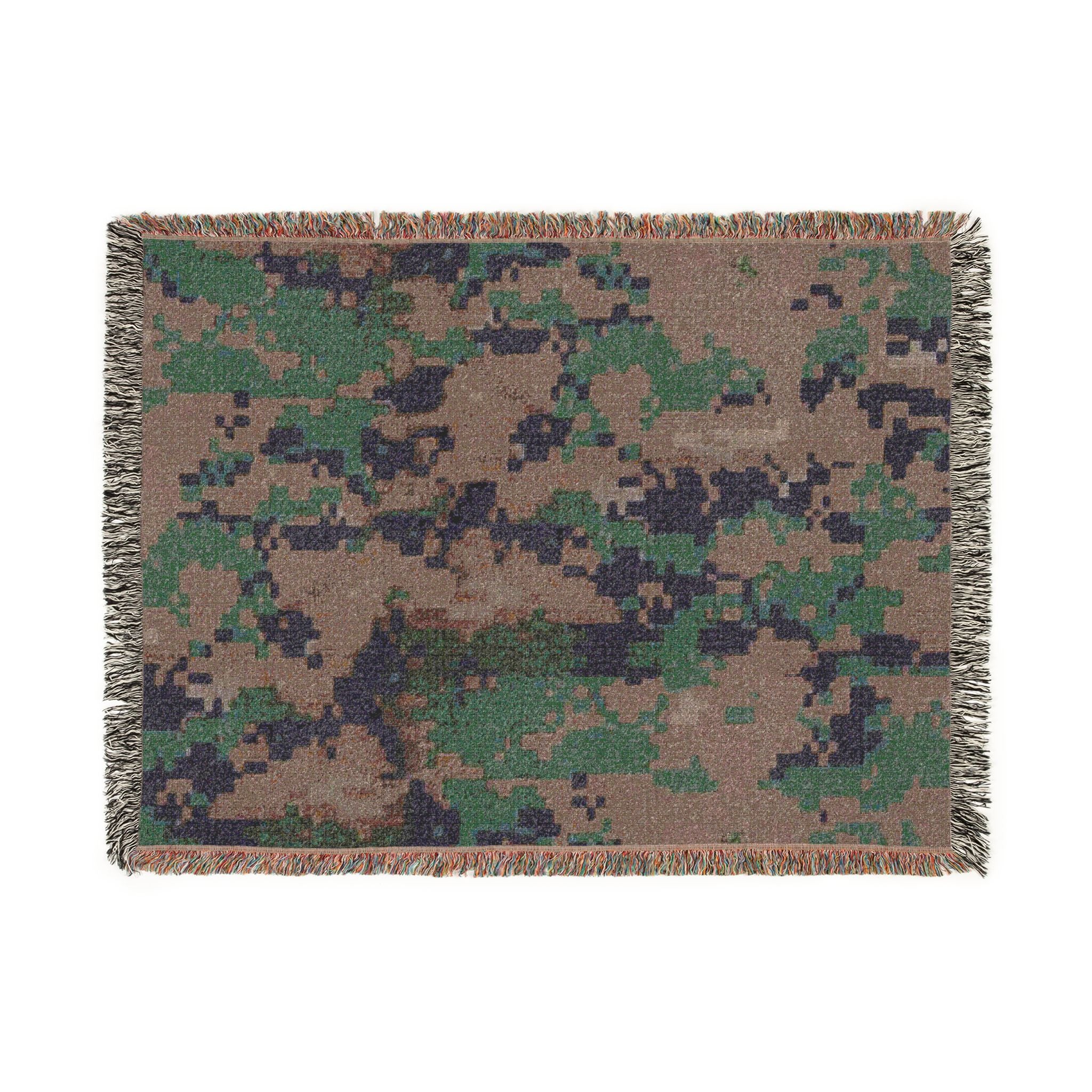 U.S. Marine Corps MARPAT Camouflage Woven Blanket – Military Camouflage Throw – USMC / Navy Inspired