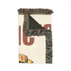 Custom U.S. Marine Corps Woven Blanket – Personalized USMC Gift – Upload Your Own Design