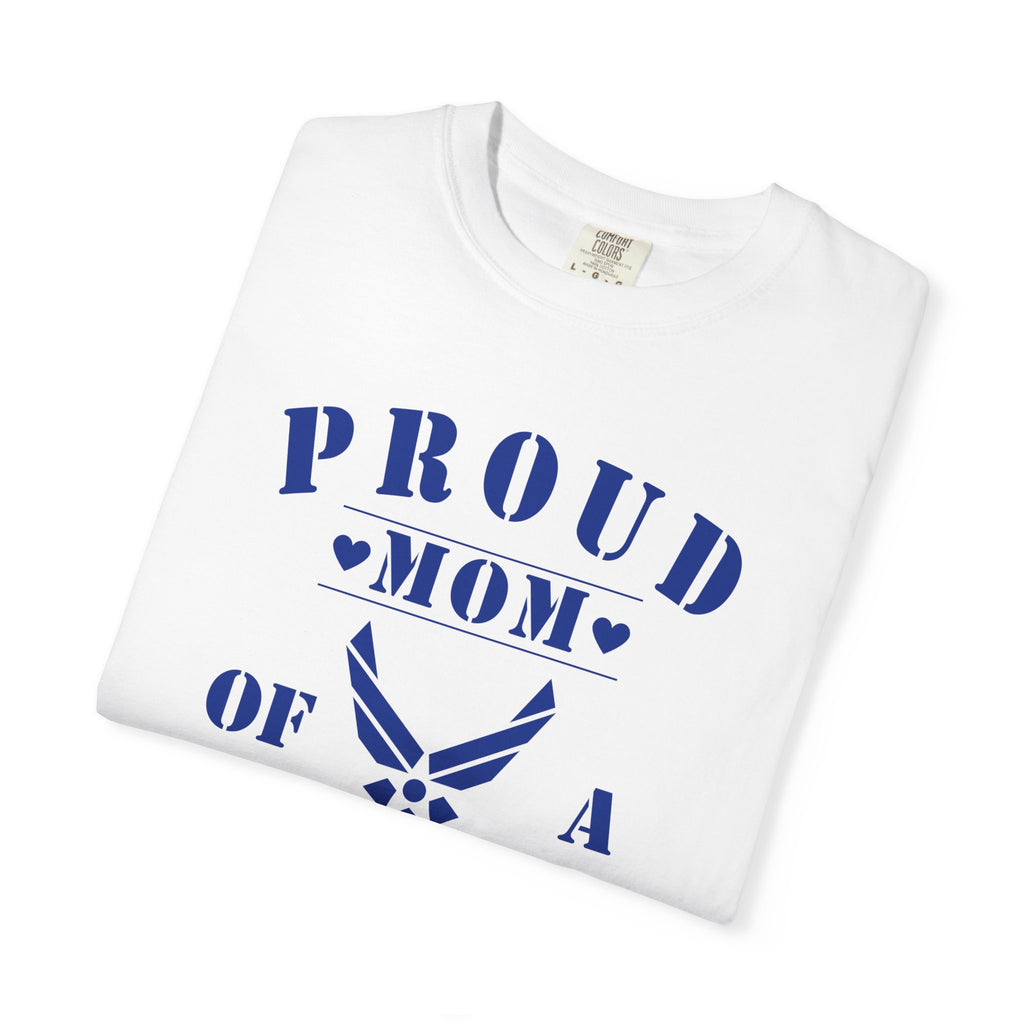 Proud Airman Mom Shirt – Personalized U.S. Air Force Mom Tee with Rank, Name & Message | Comfort Colors
