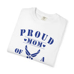 Proud Airman Mom Shirt – Personalized U.S. Air Force Mom Tee with Rank, Name & Message | Comfort Colors