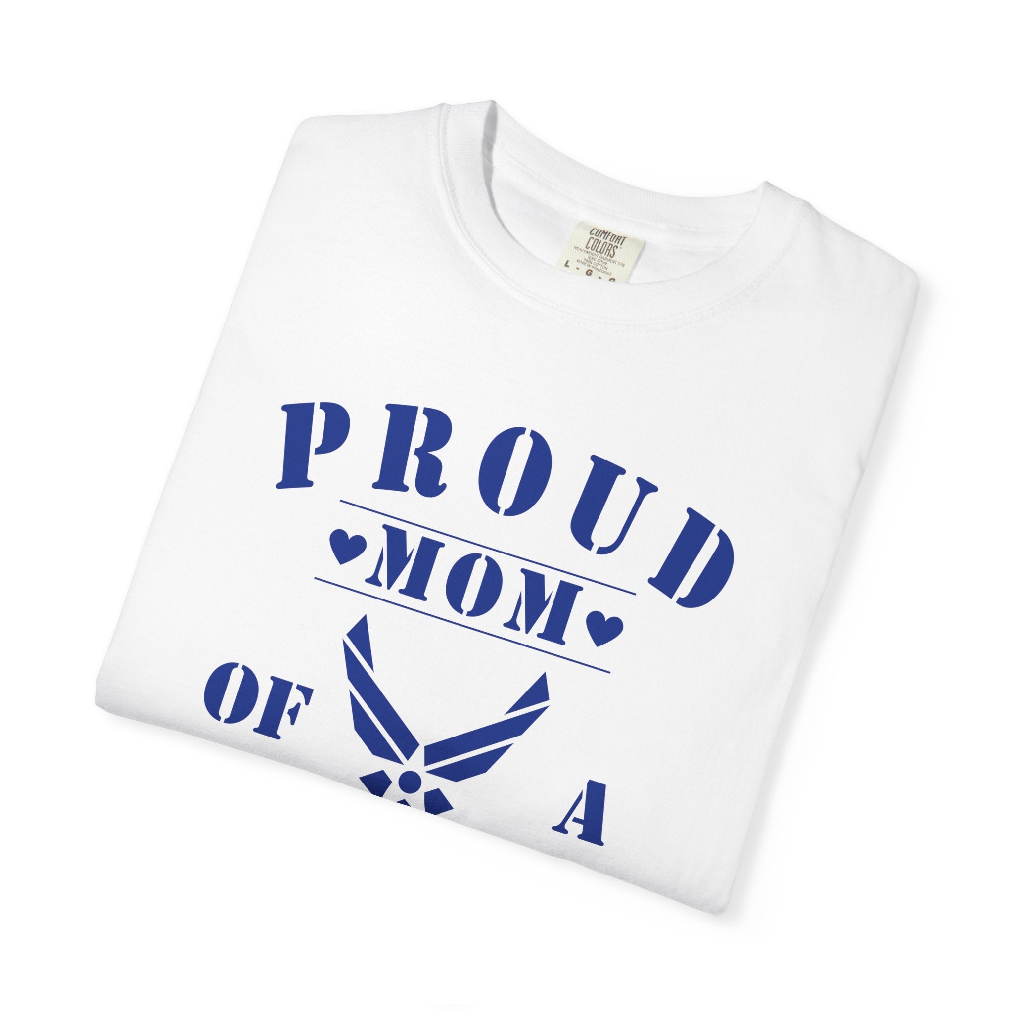 Proud Airman Mom Shirt – Personalized U.S. Air Force Mom Tee with Rank, Name & Message | Comfort Colors