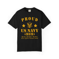 Custom Proud Navy Mom Comfort Colors T-Shirt – Personalized U.S. Navy Mom Shirt with Name, Rank & Ship