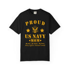 Custom Proud Navy Mom Comfort Colors T-Shirt – Personalized U.S. Navy Mom Shirt with Name, Rank & Ship