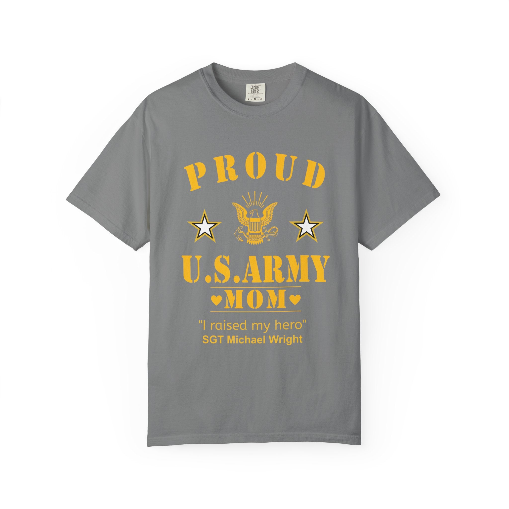 Classic Army Mom Shirt – Personalized Proud U.S. Army Mom Comfort Colors Tee