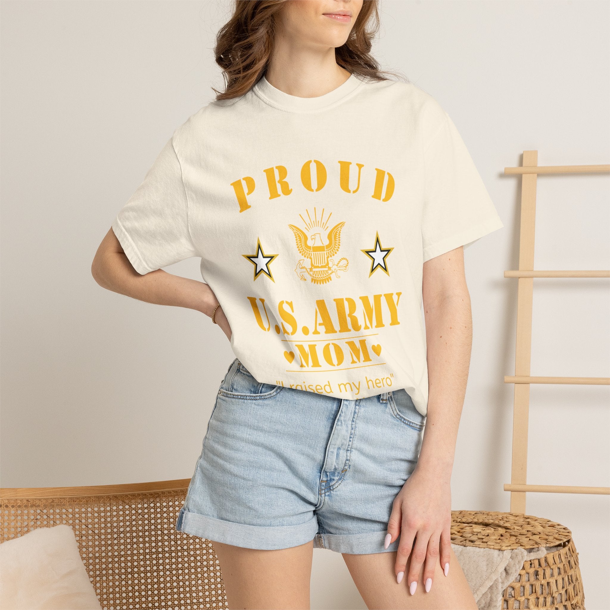 Classic Army Mom Shirt – Personalized Proud U.S. Army Mom Comfort Colors Tee
