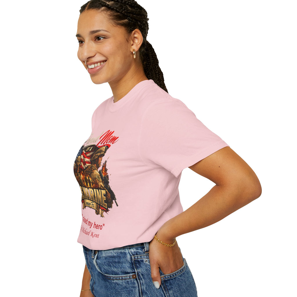 Custom Marine Mom Graphic Shirt – Personalized U.S. Marine Corps Tee | Proud Military Mom Gift | Comfort Colors 1717