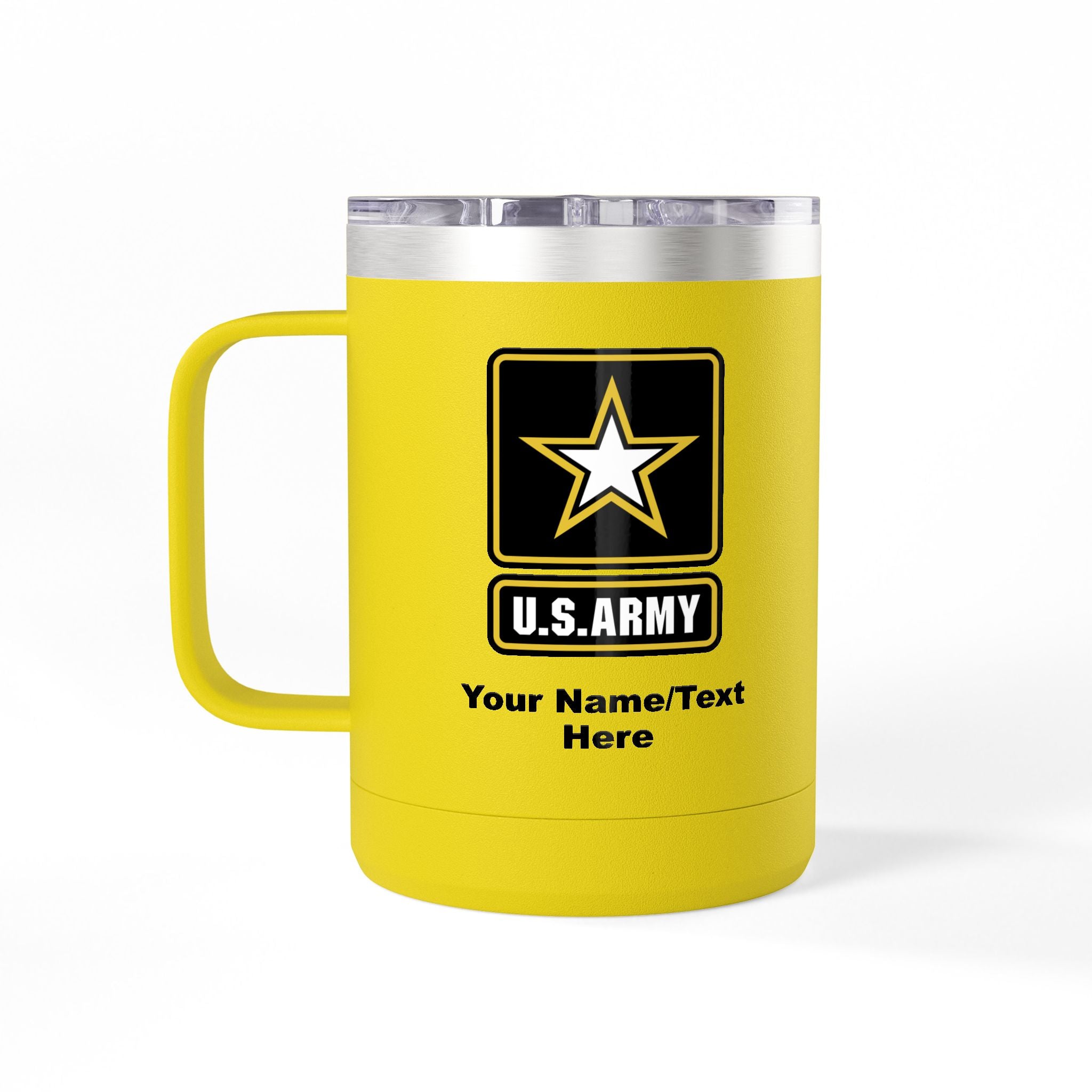 Army Logo Personalized  Insulated 15oz Travel Mug Tumbler