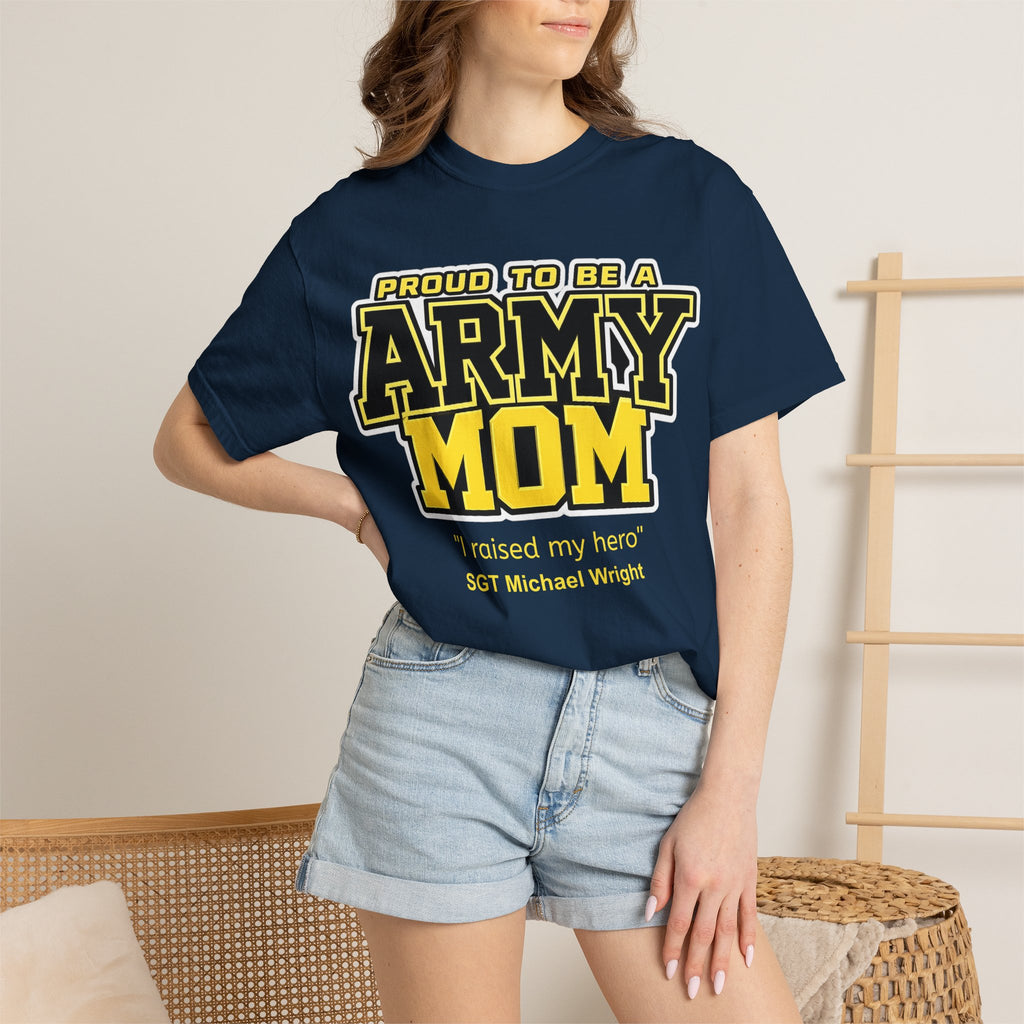 Custom Army Mom Shirt – Personalized Proud Army Mom Comfort Colors 1717 T-Shirt