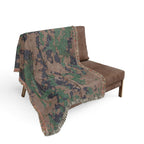 U.S. Marine Corps MARPAT Camouflage Woven Blanket – Military Camouflage Throw – USMC / Navy Inspired