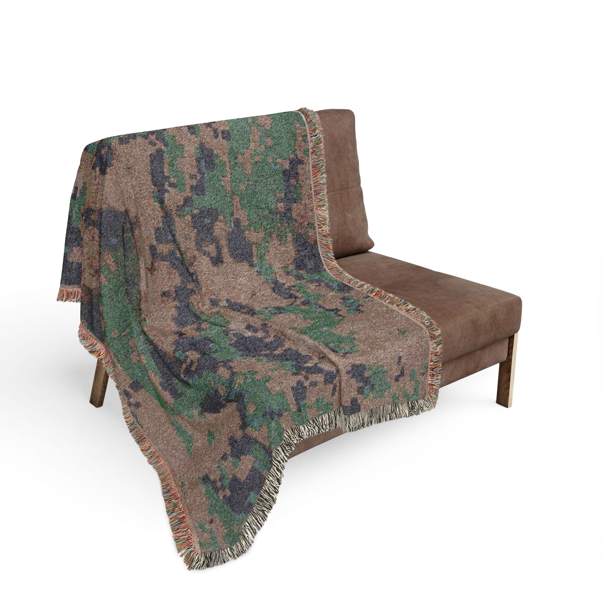 U.S. Marine Corps MARPAT Camouflage Woven Blanket – Military Camouflage Throw – USMC / Navy Inspired