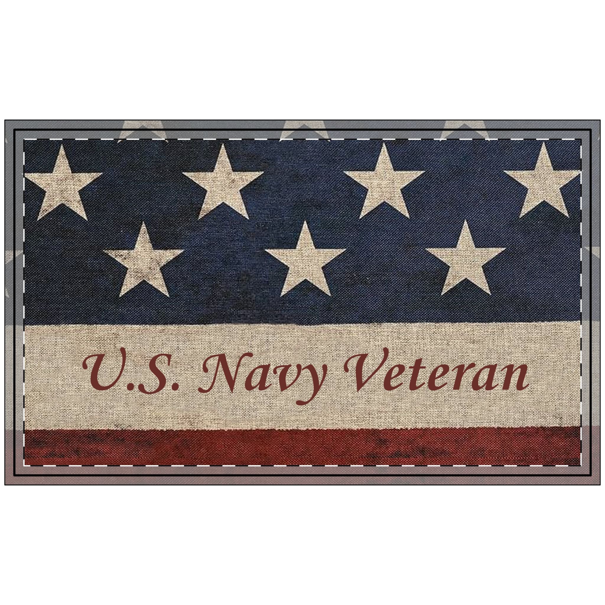 Personalized U.S. Navy Doormat | Custom Navy Veteran, Navy Family & Navy Home Welcome Mat