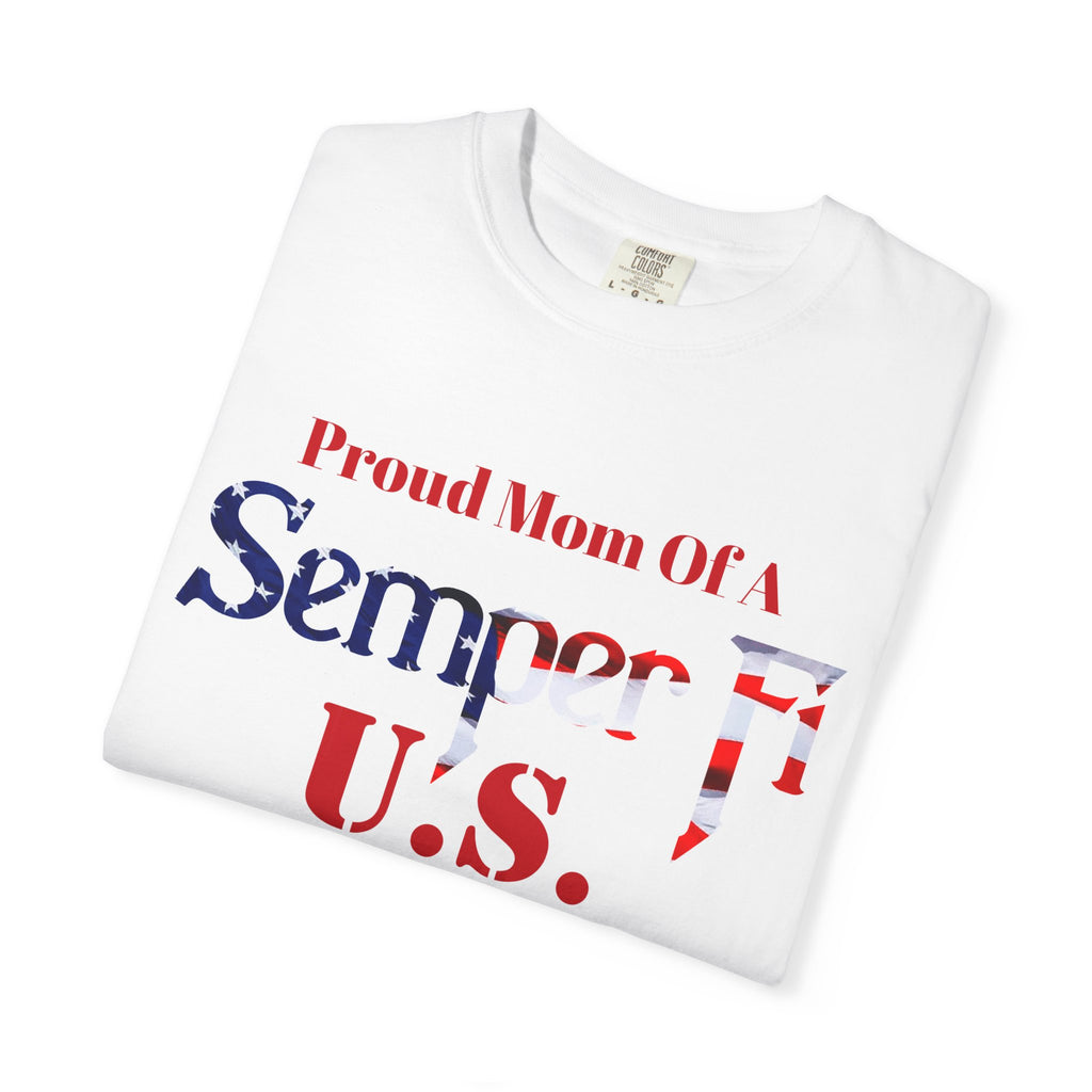 Custom Marine Mom Shirt – Personalized Semper Fi T-Shirt | Proud U.S. Marine Family Gift | Comfort Colors 1717