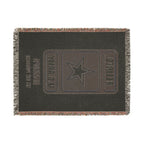 Personalized U.S. Army Retired Woven Blanket – Custom Veteran Gift – Army Grandpa, Dad, Mom Military Retirement Blanket