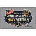 Personalized U.S. Navy Veteran Doormat | Custom Navy Veteran & Navy Family Welcome Mat