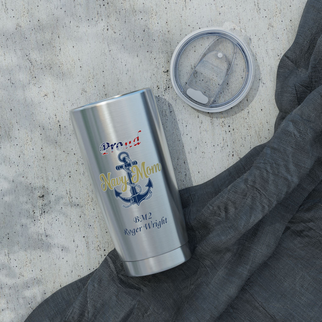 Proud Navy Mom 20oz Tumbler — US Navy Seal Travel Mug