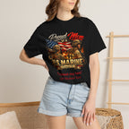 Custom Marine Mom Graphic Shirt – Personalized U.S. Marine Corps Tee | Proud Military Mom Gift | Comfort Colors 1717