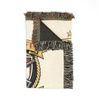Vintage Military Emblem Woven Blanket — Custom Badge Throw (Includes Serial Number)
