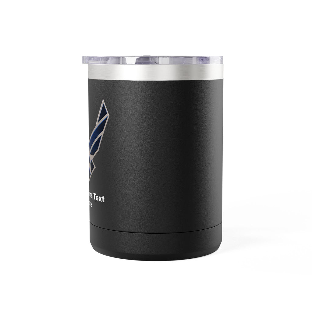 Custom U.S. Air Force Logo 15oz Travel Mug – Personalized Military Coffee Tumbler with Name & Rank