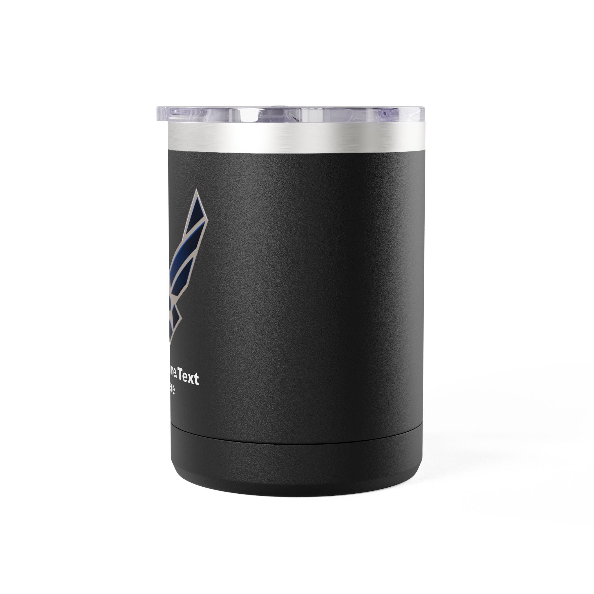 Custom U.S. Air Force Logo 15oz Travel Mug – Personalized Military Coffee Tumbler with Name & Rank
