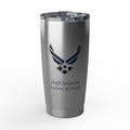 Custom U.S. Air Force 20oz Tumbler – Personalized Military Cup with Name, Rank & Unit (3 Colors)