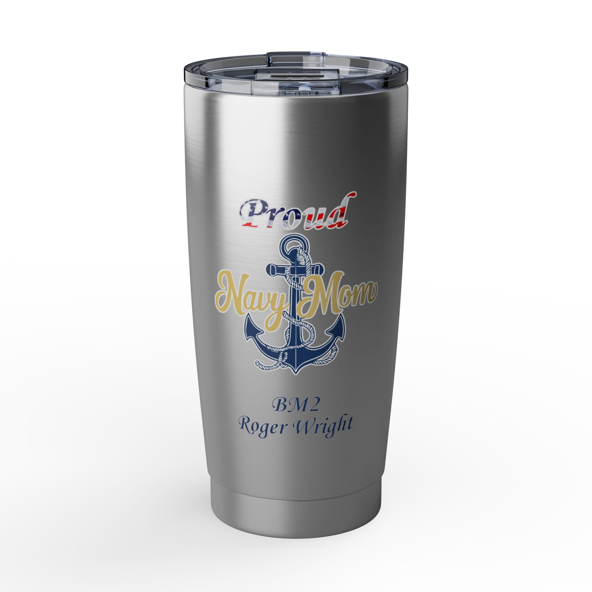 Proud Navy Mom 20oz Tumbler — US Navy Seal Travel Mug